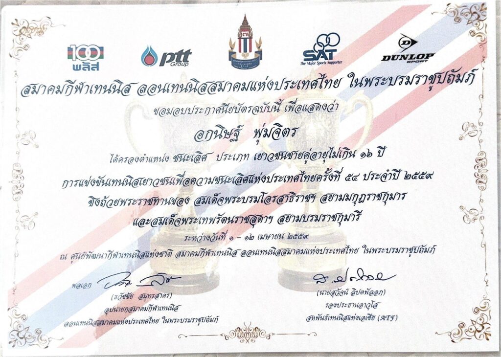 ชิงแชมป์เยาวชนเทนนิสแห่งประเทศไทย