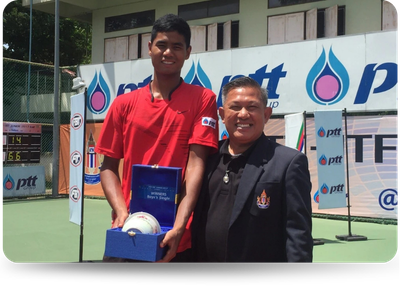 ชนะเลิศอันดับที่ 1 เทนนิสนานาชาติ ITF junior Grade 5